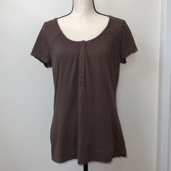 Eddie Bauer Tops - Eddie Bauer Brown Short Sleeve Tee